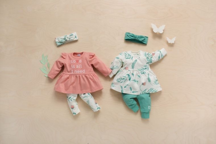 Sukienka dziewczęca z długim rękawem, różowa, Pinokio