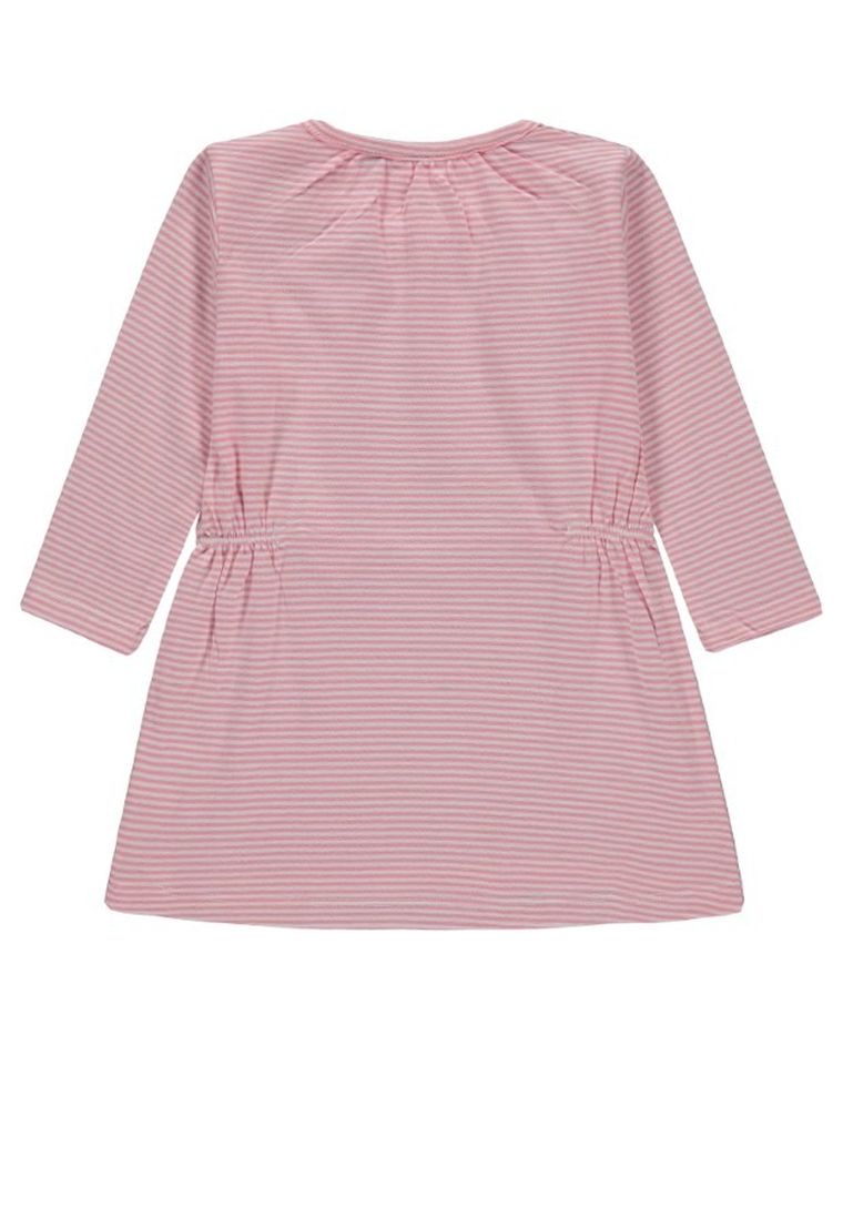 Sukienka dziewczęca z długim rękawem, różowa, Tom Tailor