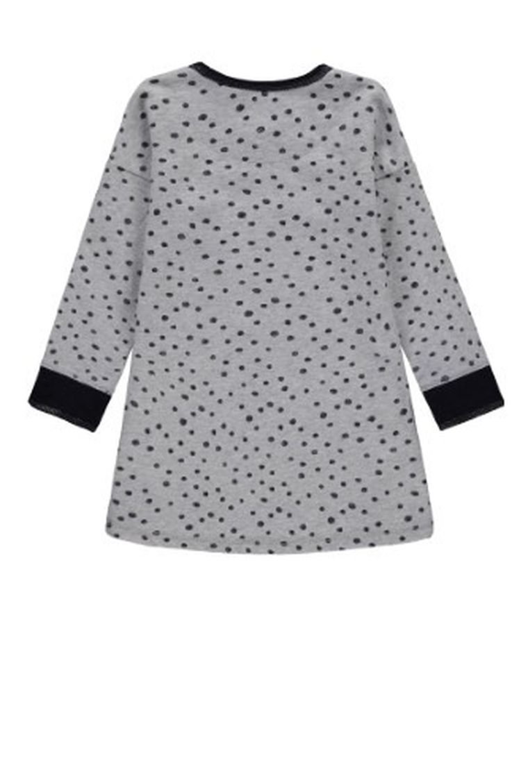 Sukienka dziewczęca z długim rękawem, szara, Kanz
