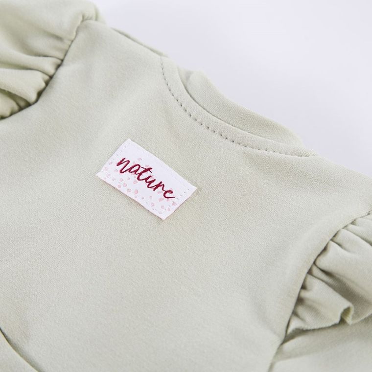 Sukienka dziewczęca z długim rękawem, zielona, Eevi