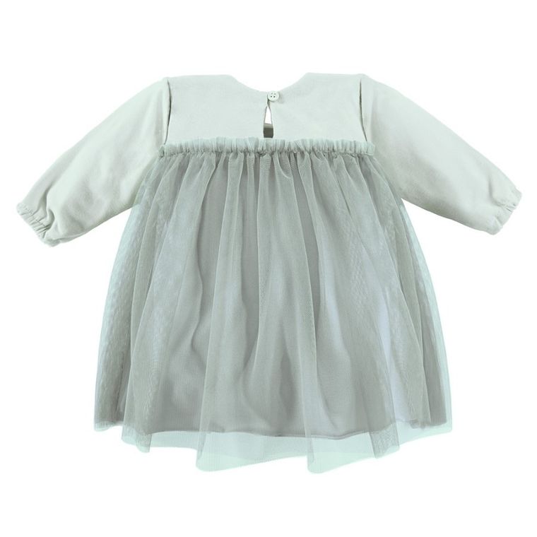 Sukienka dziewczęca z długim rękawem, zielona, Eevi