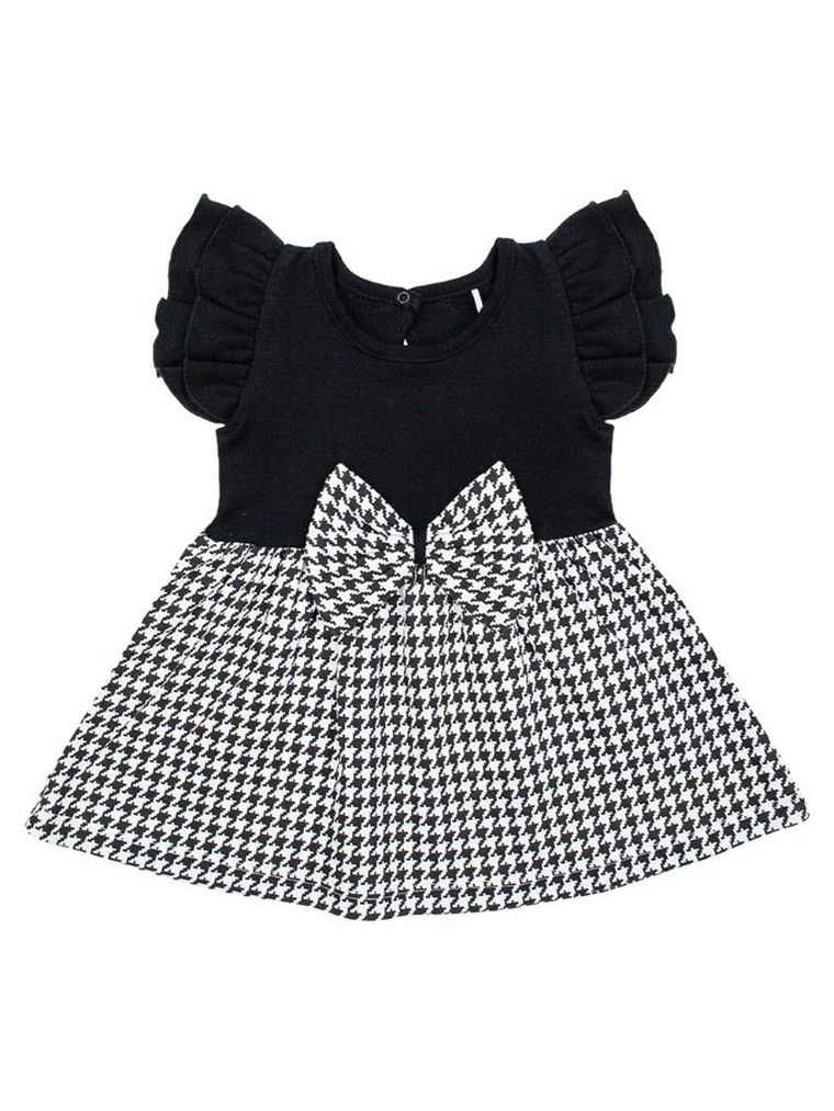 Sukienka dziewczęca z krótkim rękawem, czarna, Nicol