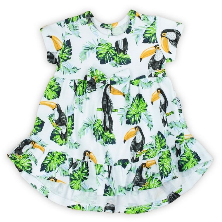 Sukienka dziewczęca z krótkim rękawem, mix, Nicol