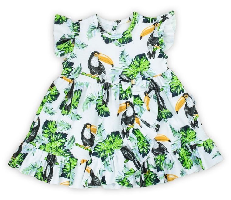 Sukienka dziewczęca z krótkim rękawem, mix, Nicol