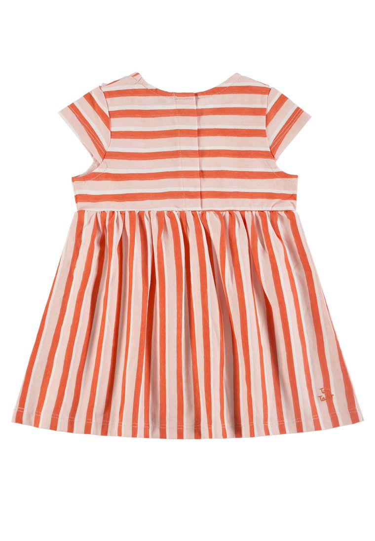 Sukienka dziewczęca z krótkim rękawem, pomarańczowa, Tom Tailor