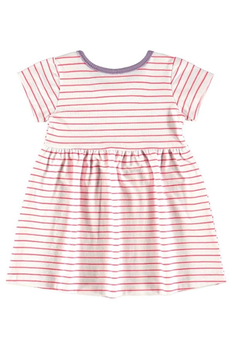 Sukienka dziewczęca z krótkim rękawem, różowa, Quimby