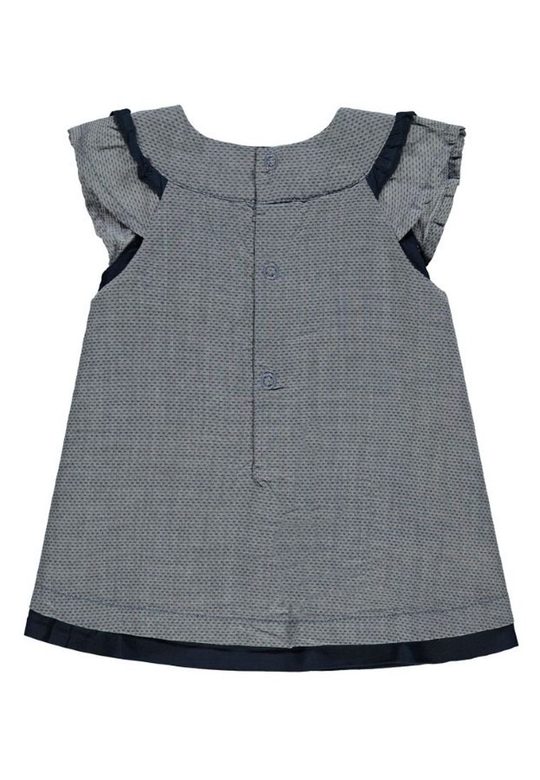 Sukienka dziewczęca z krótkim rękawem, szara, Kanz