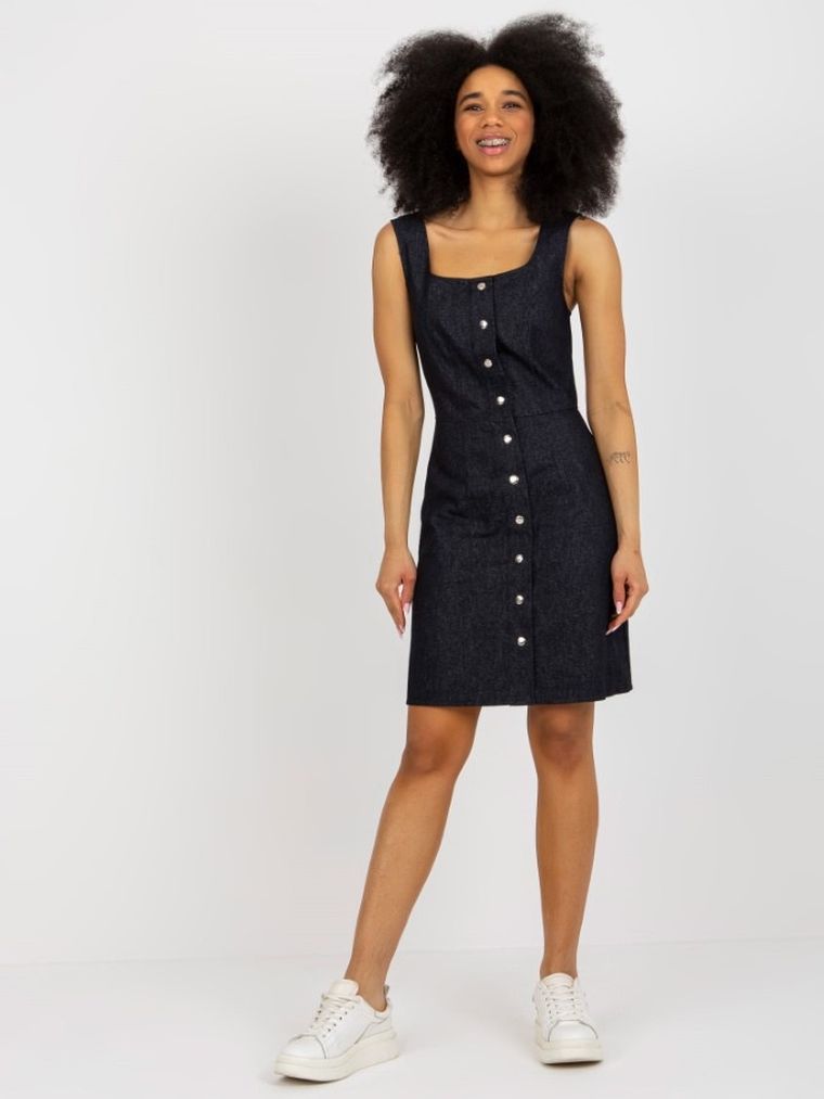 Sukienka jeansowa damska, denim, Lakerta