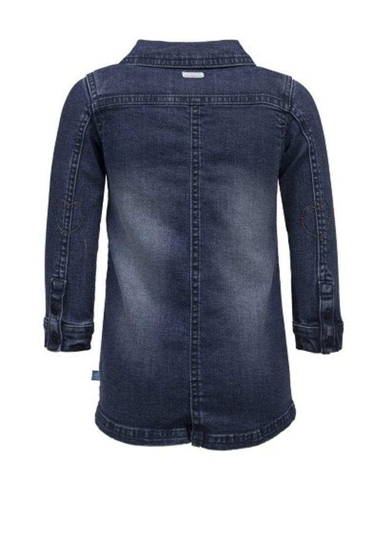 Sukienka jeansowa dziewczęca z długim rękawem, denim, Lief