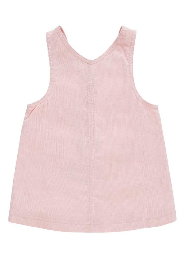 Sukienka ogrodniczka dziewczęca, sztruksowa, różowa, Kanz
