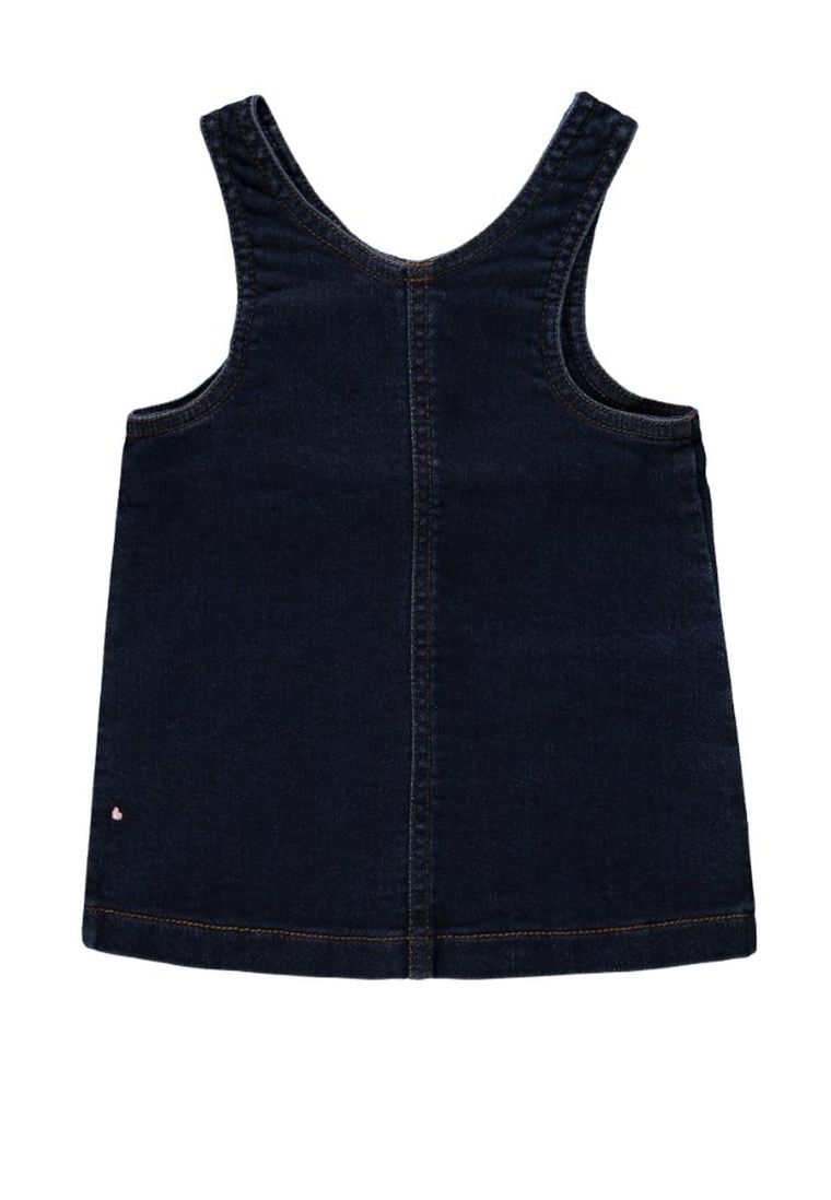 Sukienka ogrodniczka jeansowa dziewczęca, granatowa, Kanz