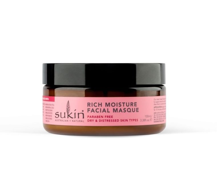 Sukin, Rosehip, nawilżająca maseczka do twarzy, 100 ml