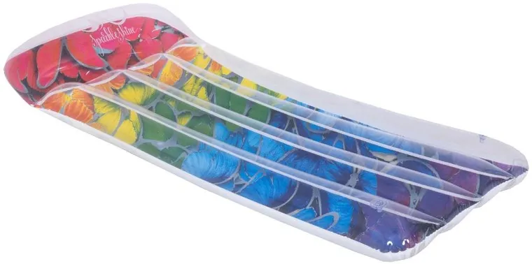 Sun Club, dmuchany materac, motyle, 174-76-25 cm