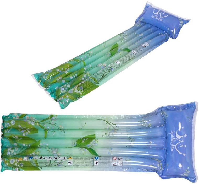 Sun Club, dmuchany materac, niebiesko-fioletowy, 171-66-22 cm