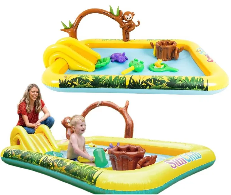Sun Club, plac zabaw, basen dmuchany, zwierzątka, 214-167 cm
