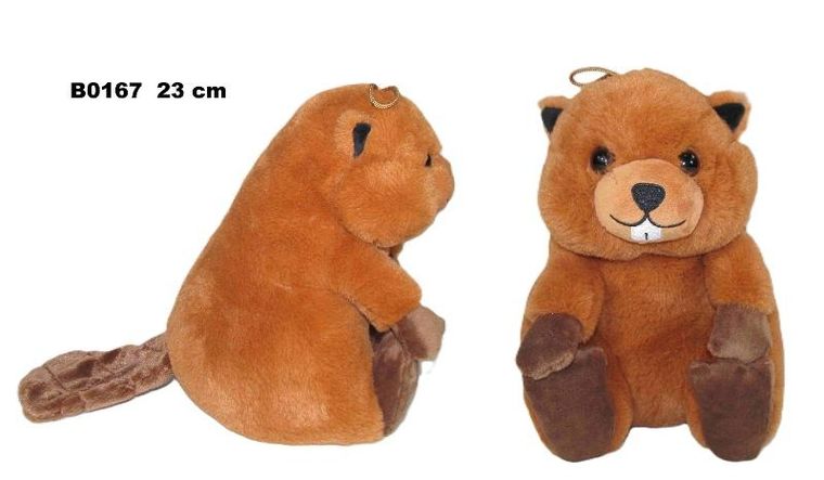 Sun-Day, Bóbr, maskotka, 23 cm