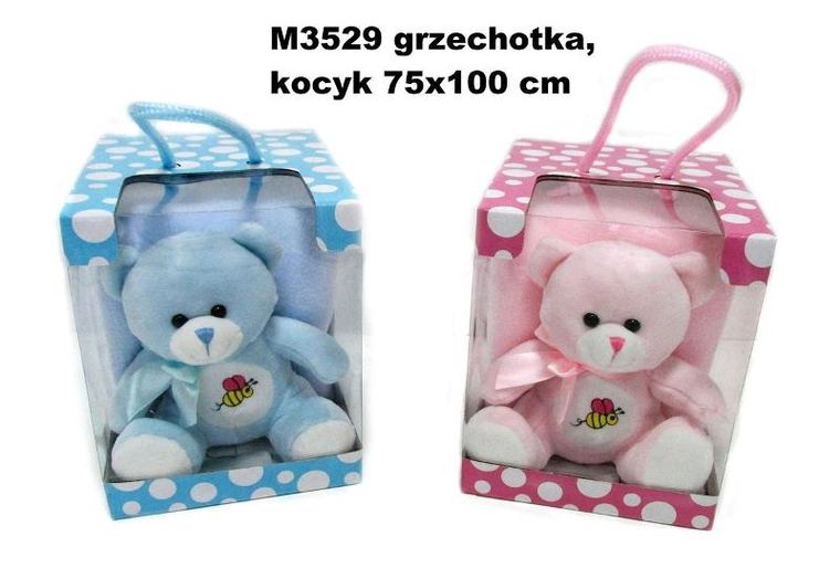 Sun-Day, Miś z kocykiem, 15 cm, 1 szt.