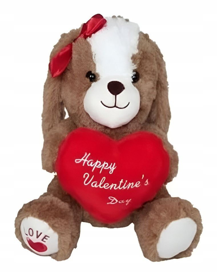 Sun-Day, Pies z sercem, maskotka, 20 cm, 1 szt.