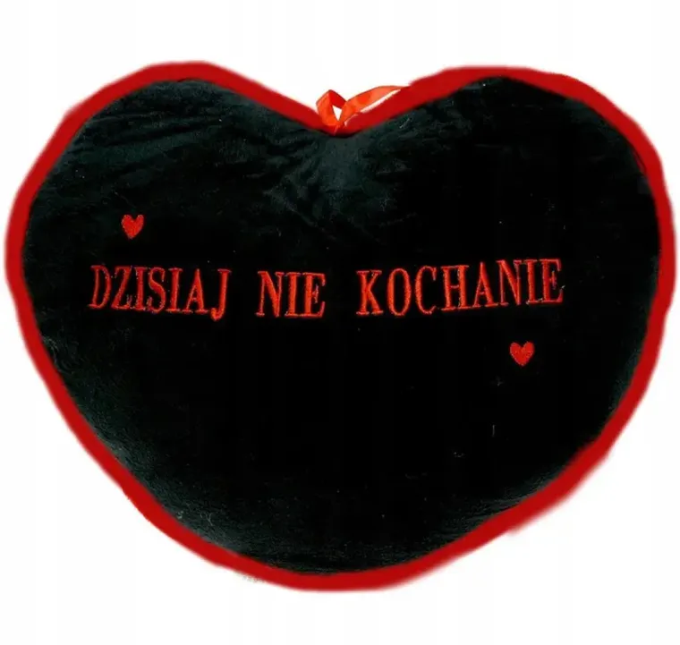 Sun-Day, poduszka, serce, Dzisiaj Nie Kochanie, Dzisiaj Tak kochanie, 43 cm, 1 szt.