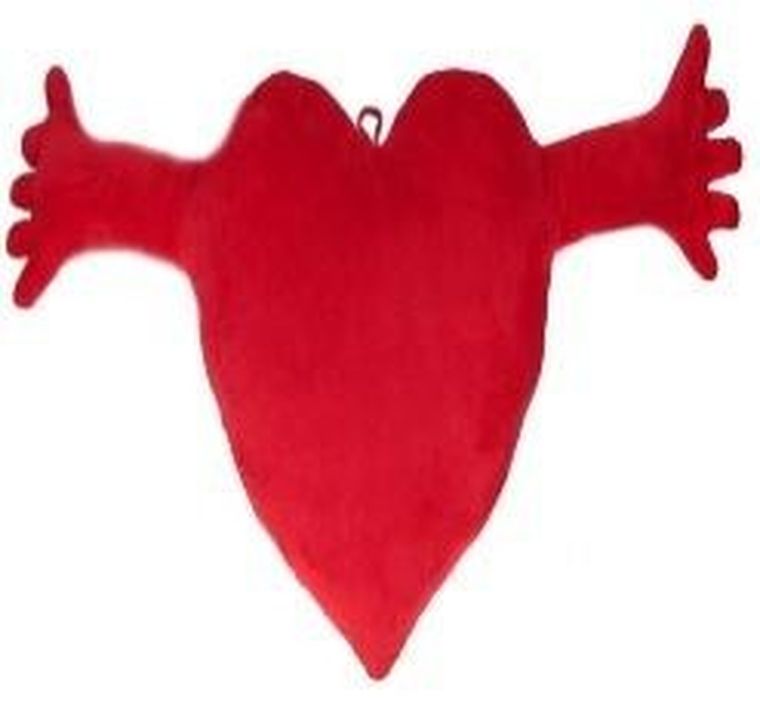 Sun-Day, Serce z łapkami, maskotka, 30 cm