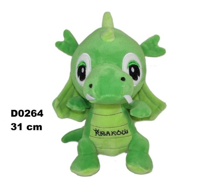 Sun-Day, Smok "Kraków", maskotka, jasnozielony, 31 cm