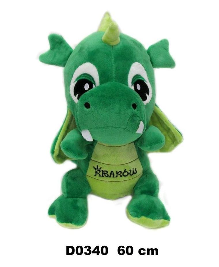 Sun-Day, Smok "Kraków", maskotka, zielony, 60 cm