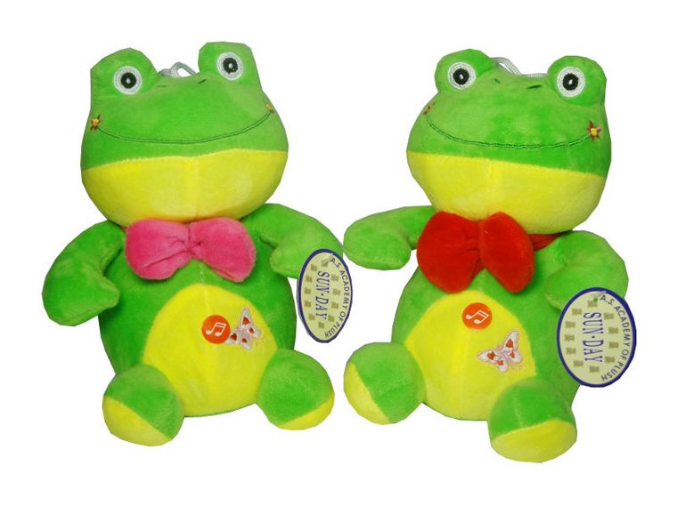 Sun-Day, Żaba z głosem, maskotka, 20 cm, 1 szt.