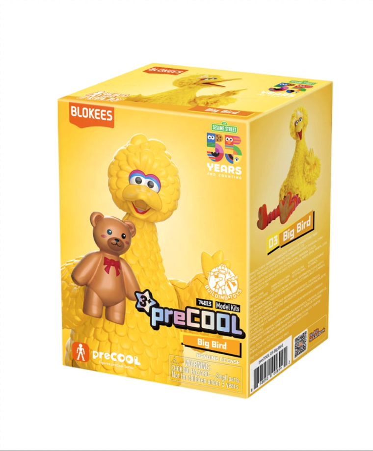 Superbuzz, Blokees, Sesame Street, Precool S2 Figures, Big Bird, figurka kolekcjonerska