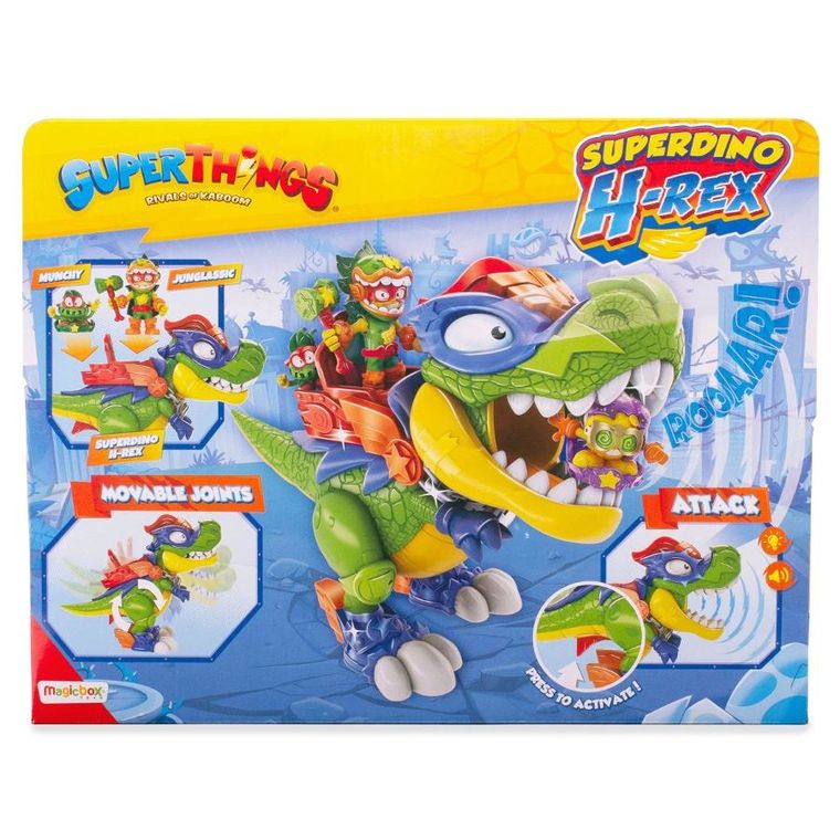 SuperThings, Superdino H-Rex, figurka z dźwiękiem i światłem