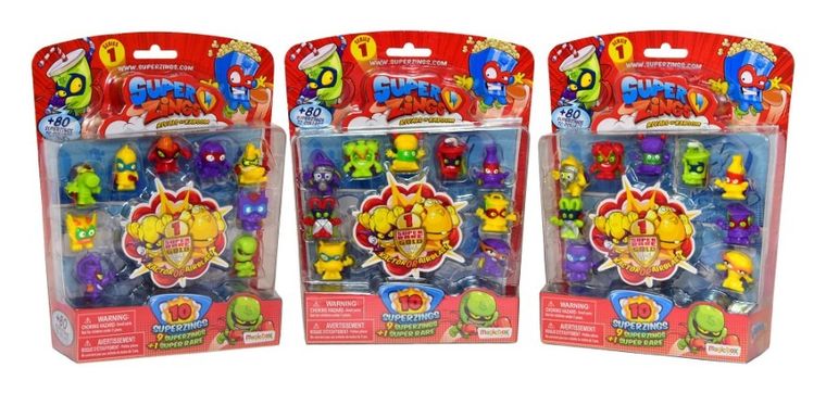 SuperZings, zestaw figurek, 10 szt.