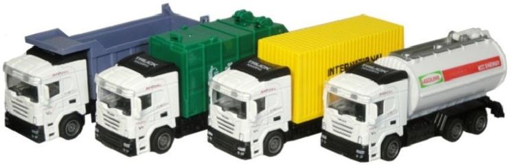 Swede, ciężarówka metalowa z napędem, 1:64