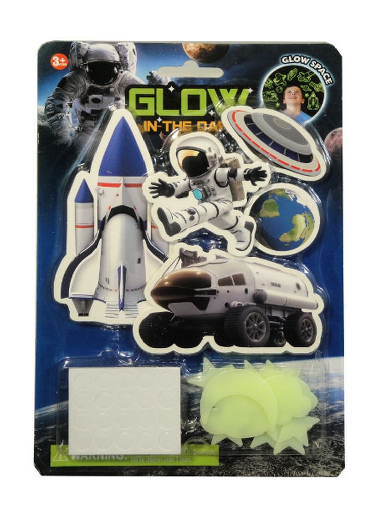 Swede, gwiazdy i kosmos, dekoracje ścienne świecące w ciemności