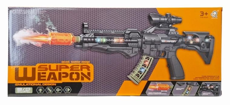 Swede, karabin z akcesoriami i funkcją dymu