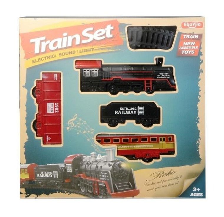 Swede, kolejka retro, z dźwiękami i światłem