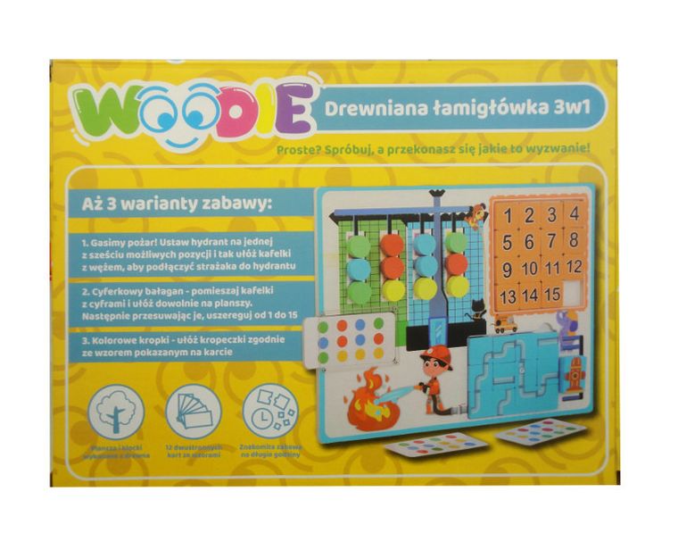 Swede, Woodie, drewniana łamigłówka 3w1