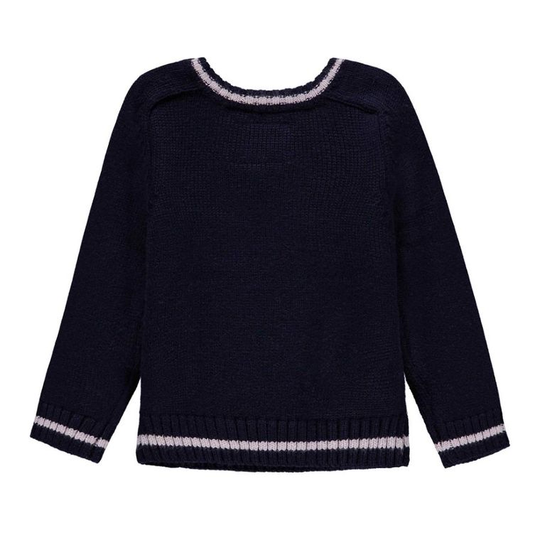 Sweter chłopięcy, granatowy, Kanz