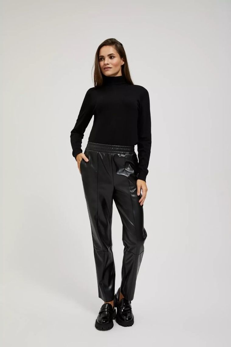 Sweter damski, czarny, Moodo