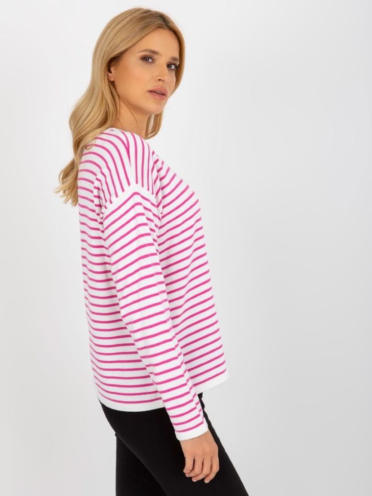 Sweter damski z wełną, mix, Rue Paris