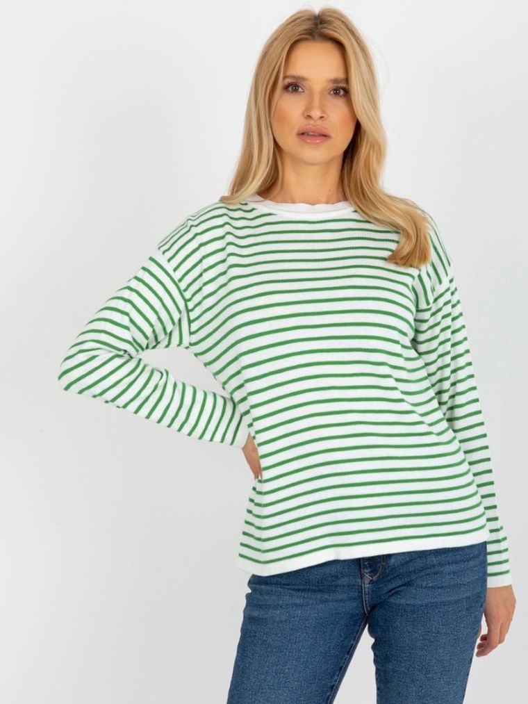 Sweter damski z wełną, mix, Rue Paris