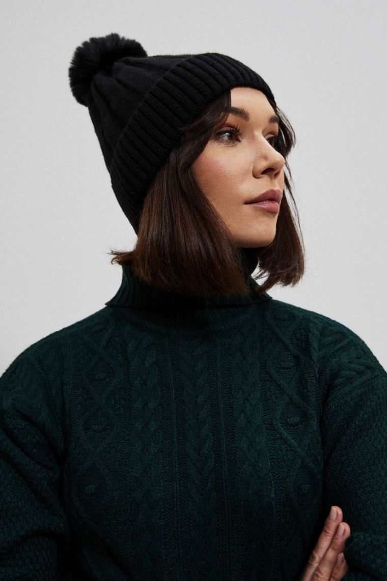 Sweter damski, zielony, Moodo