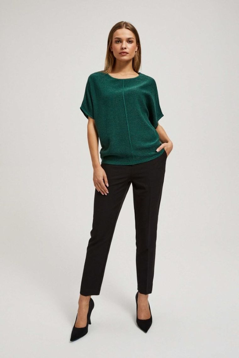 Sweter damski, zielony, Moodo