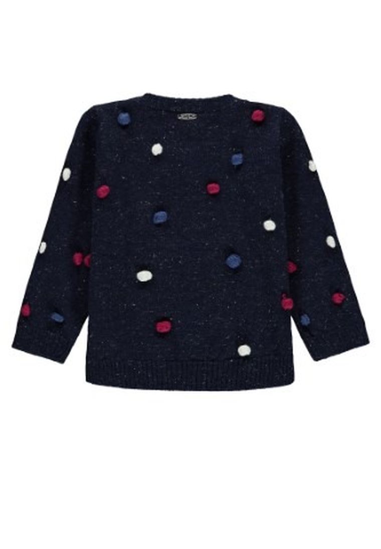 Sweter dziewczęcy, granatowy, Kanz