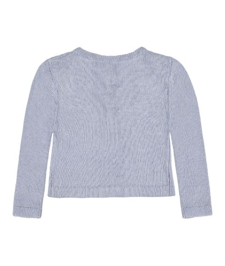 Sweter dziewczęcy, niebieski, Kanz