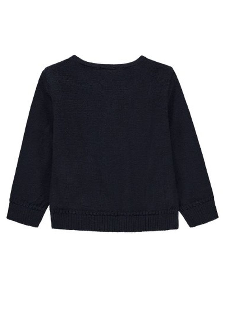 Sweter dziewczęcy, rozpinany, granatowy, Kanz