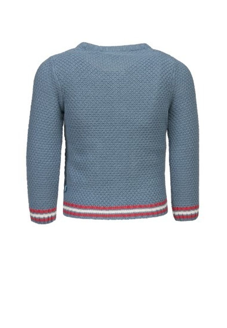 Sweter dziewczęcy rozpinany, niebieski, Lief