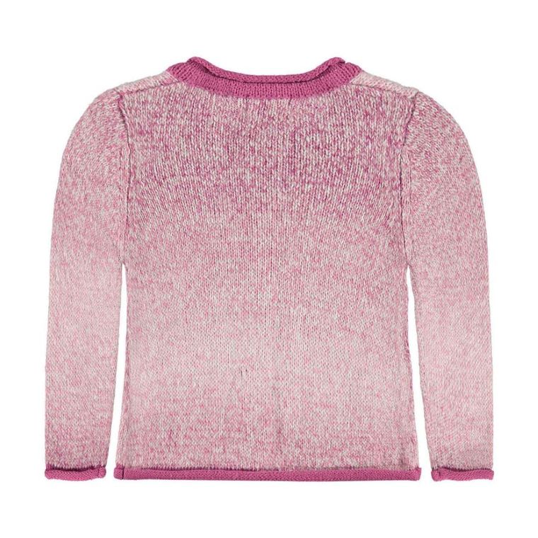 Sweter dziewczęcy, rozpinany, różowy, Kanz