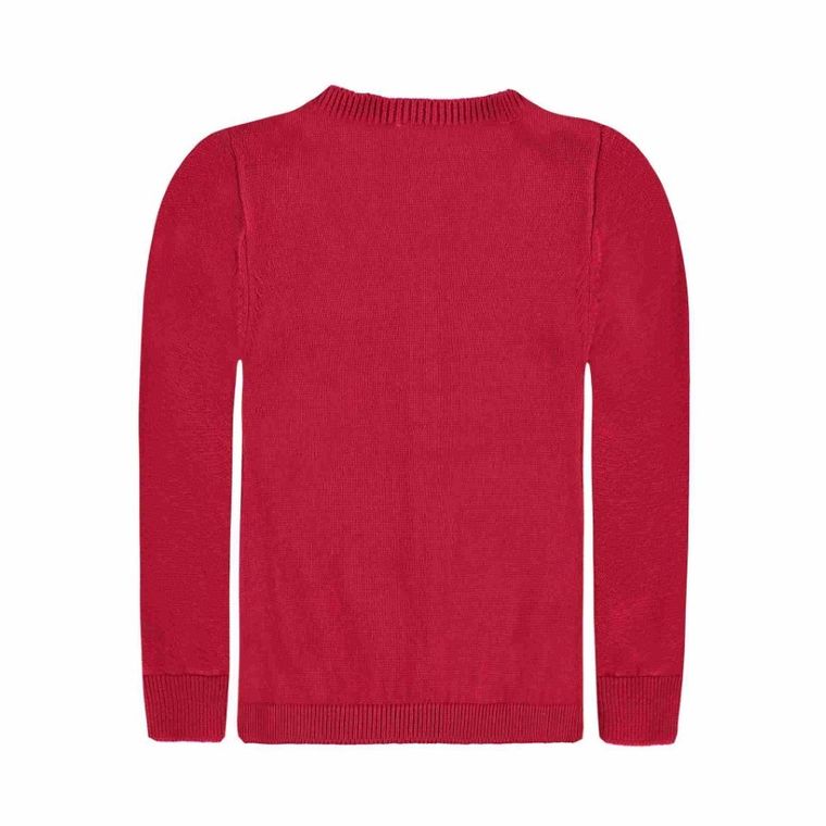 Sweter dziewczęcy, rozpinany, różowy, Kanz