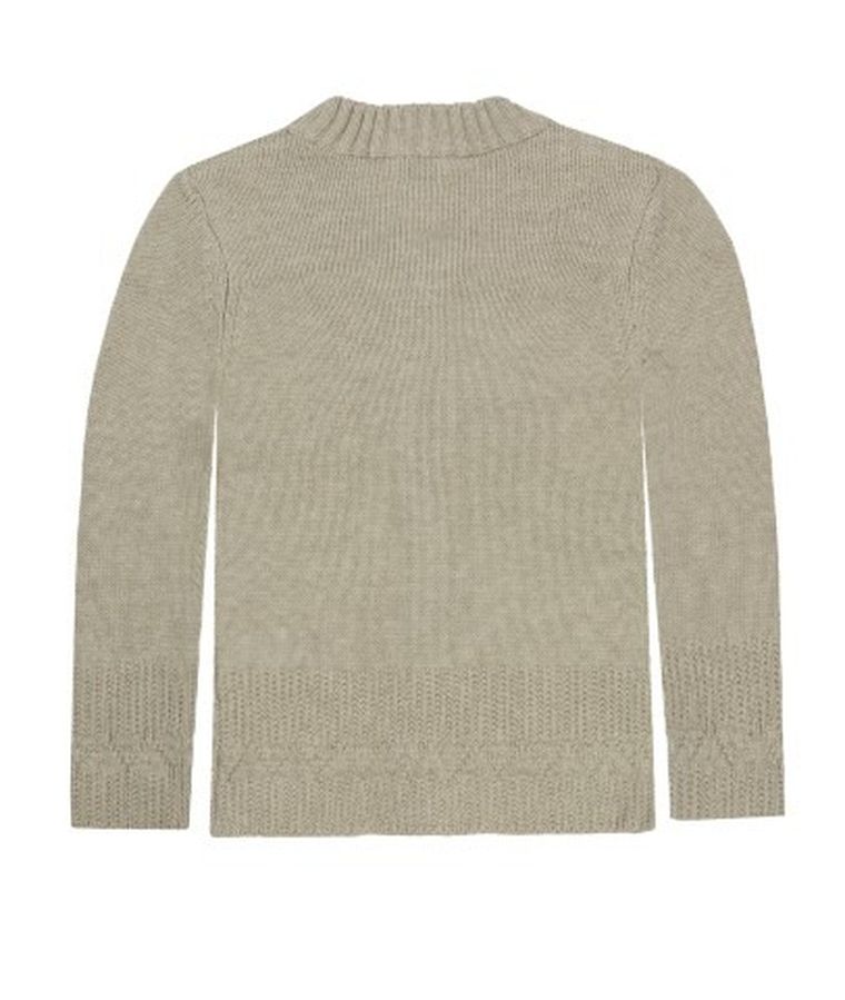 Sweter dziewczęcy, rozpinany, szary, Kanz