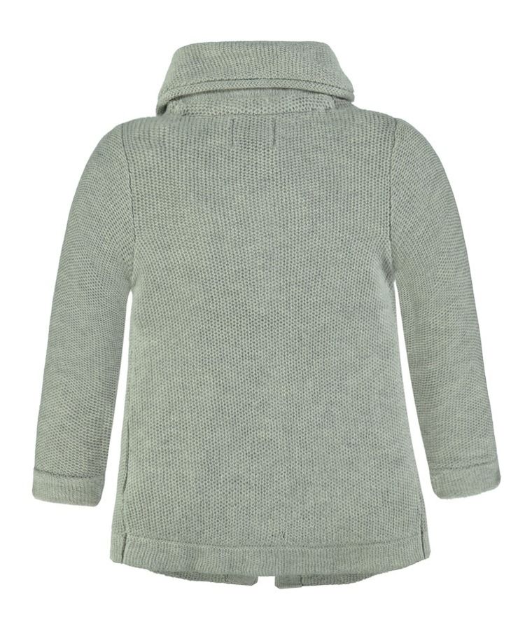 Sweter dziewczęcy, rozpinany, szary, Kanz