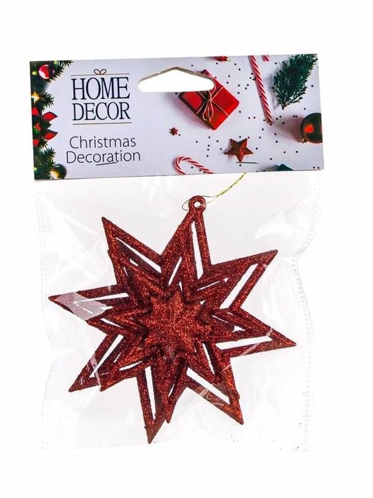 Świąteczna dekoracja, zawieszka, gwiazda